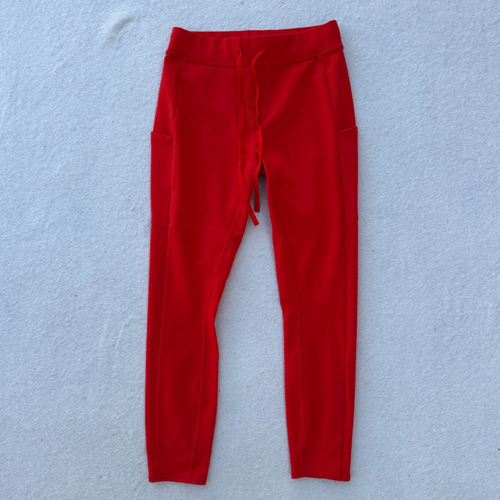 Alo Yoga Leggings Women's Size Small Red Athleisure Workout Active Casual